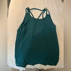Lorna Jane Teal Mesh Tank Top